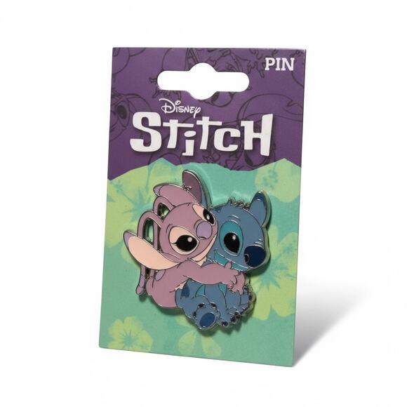 Disney Stitch & Angel Hugging Pin - Picture 1 of 4